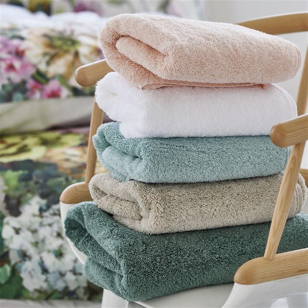 Designers Guild Loweswater Celadon Organic Cotton Towels