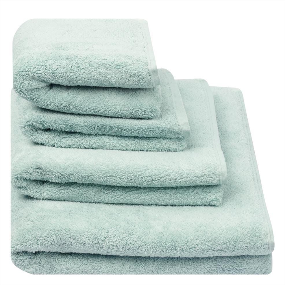 designers guild Loweswater Celadon Organic Cotton Towels