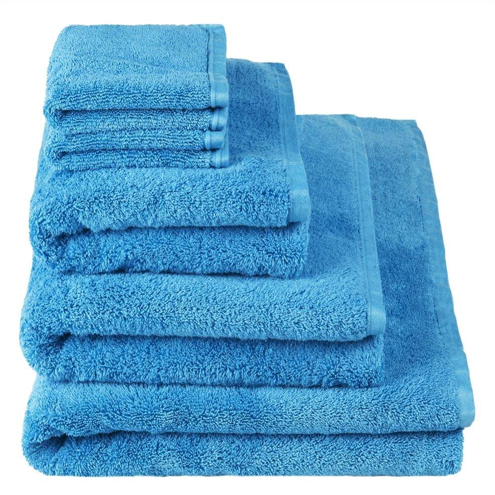 designers guild Loweswater Cobalt Organic Cotton Towels