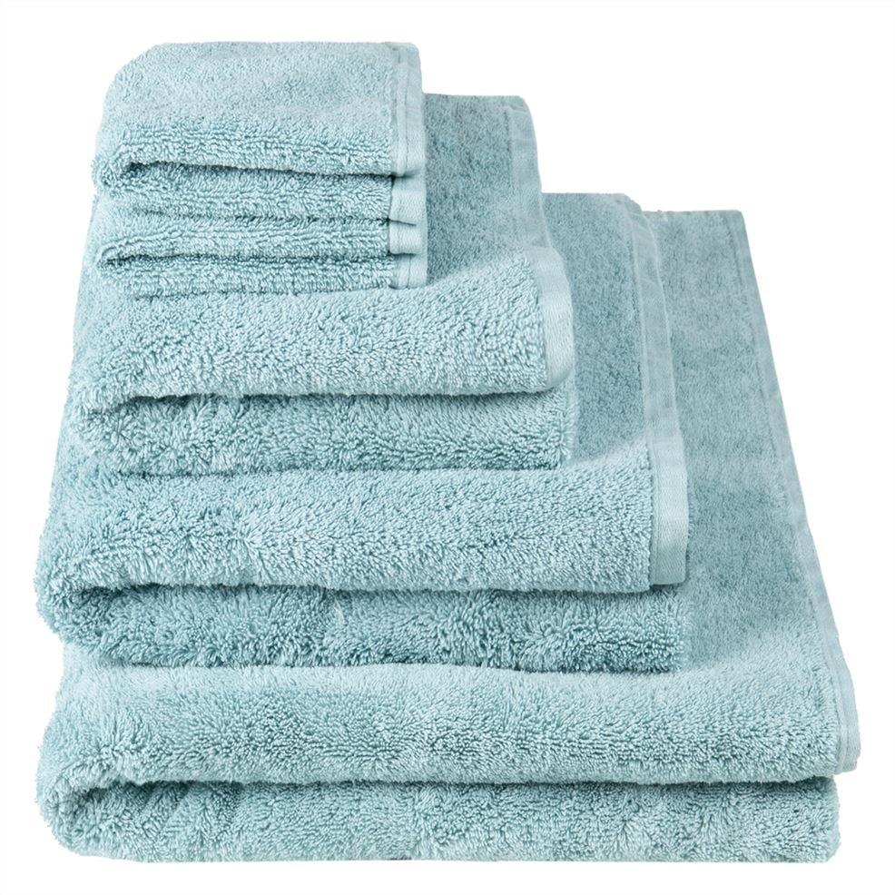 designers guild Loweswater Porcelain Organic Cotton Wash Cloths