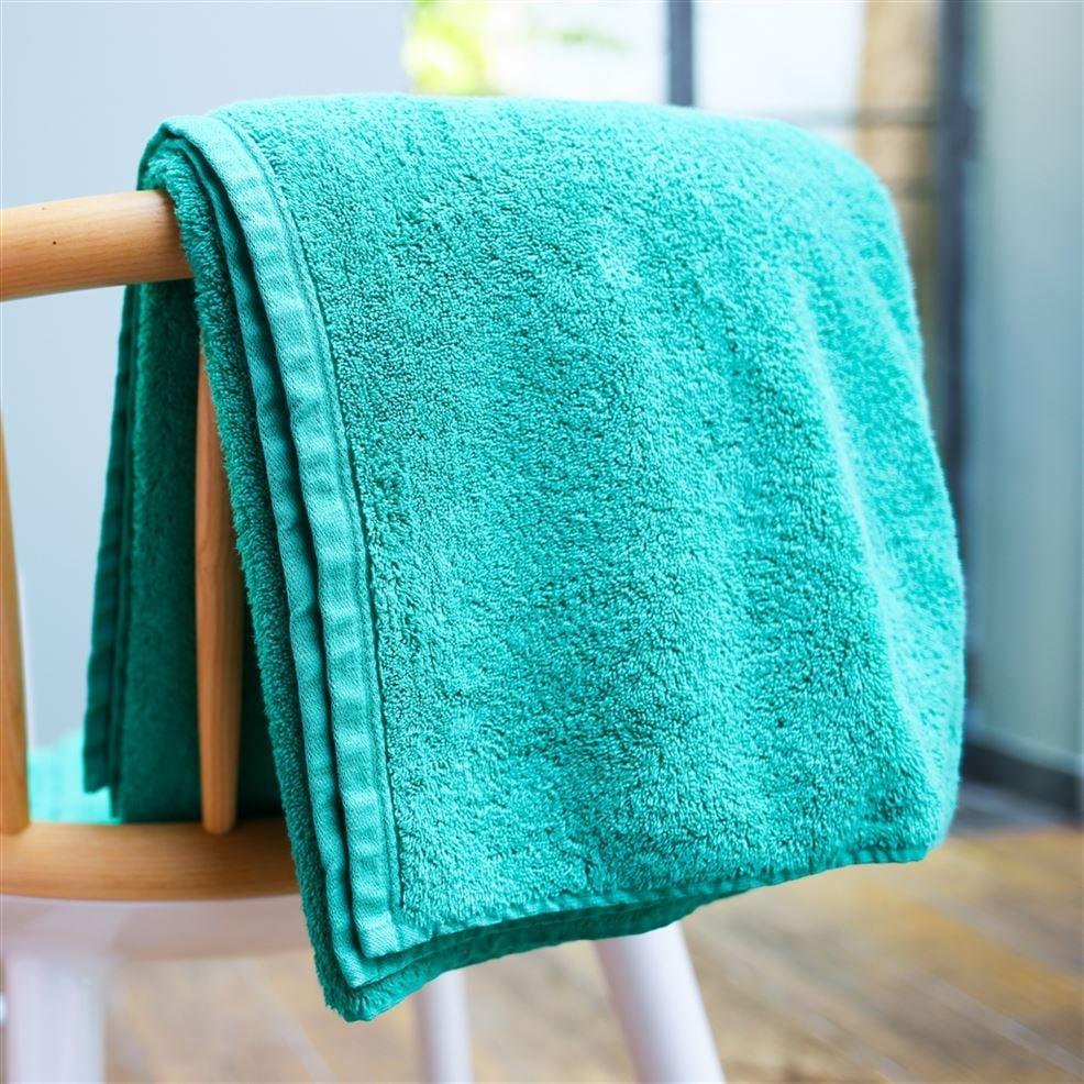 Designers Guild Loweswater Viridian Organic Cotton Towels
