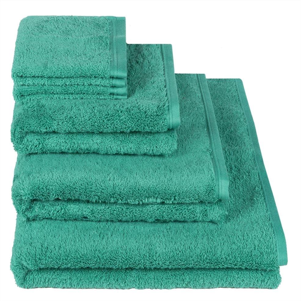 designers guild Loweswater Viridian Organic Cotton Towels