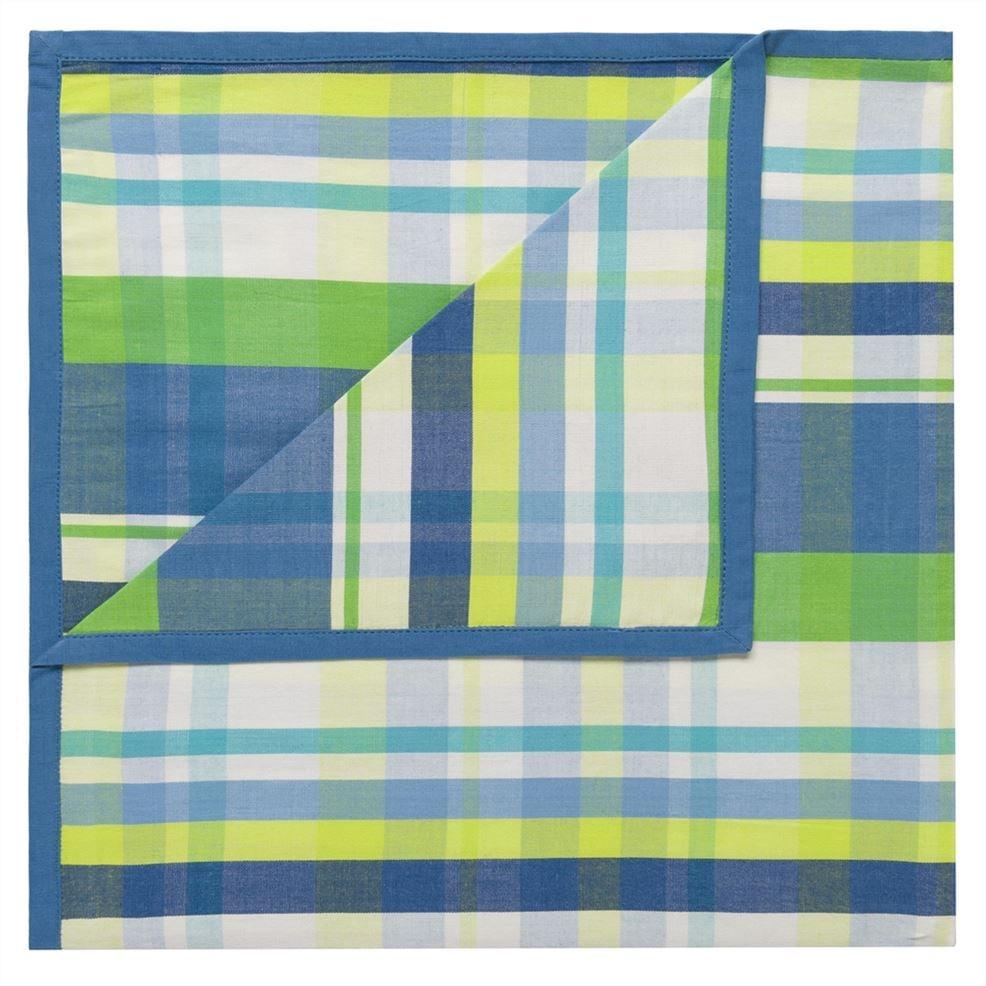 Designers Guild Madrasi Cobalt Cotton Runner Placemats & Napkins