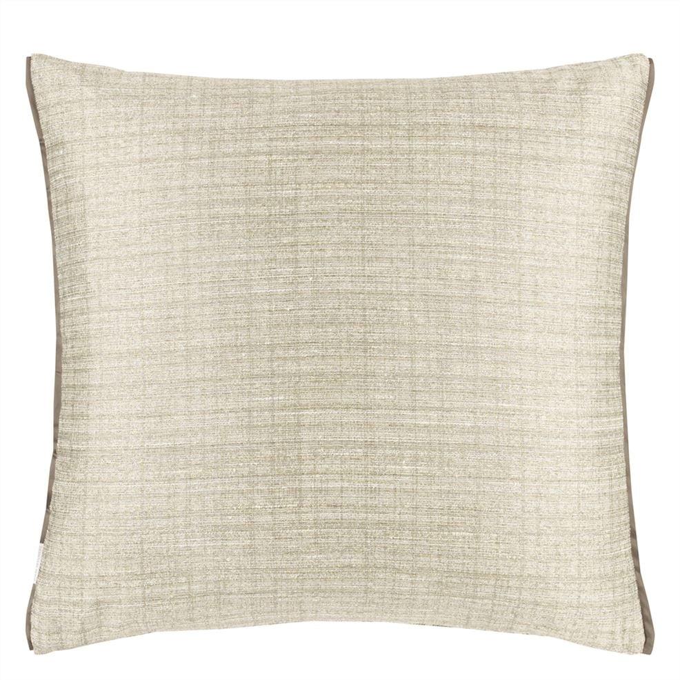 Designers Guild Manipur Silver Large Velvet Decorative Pillow