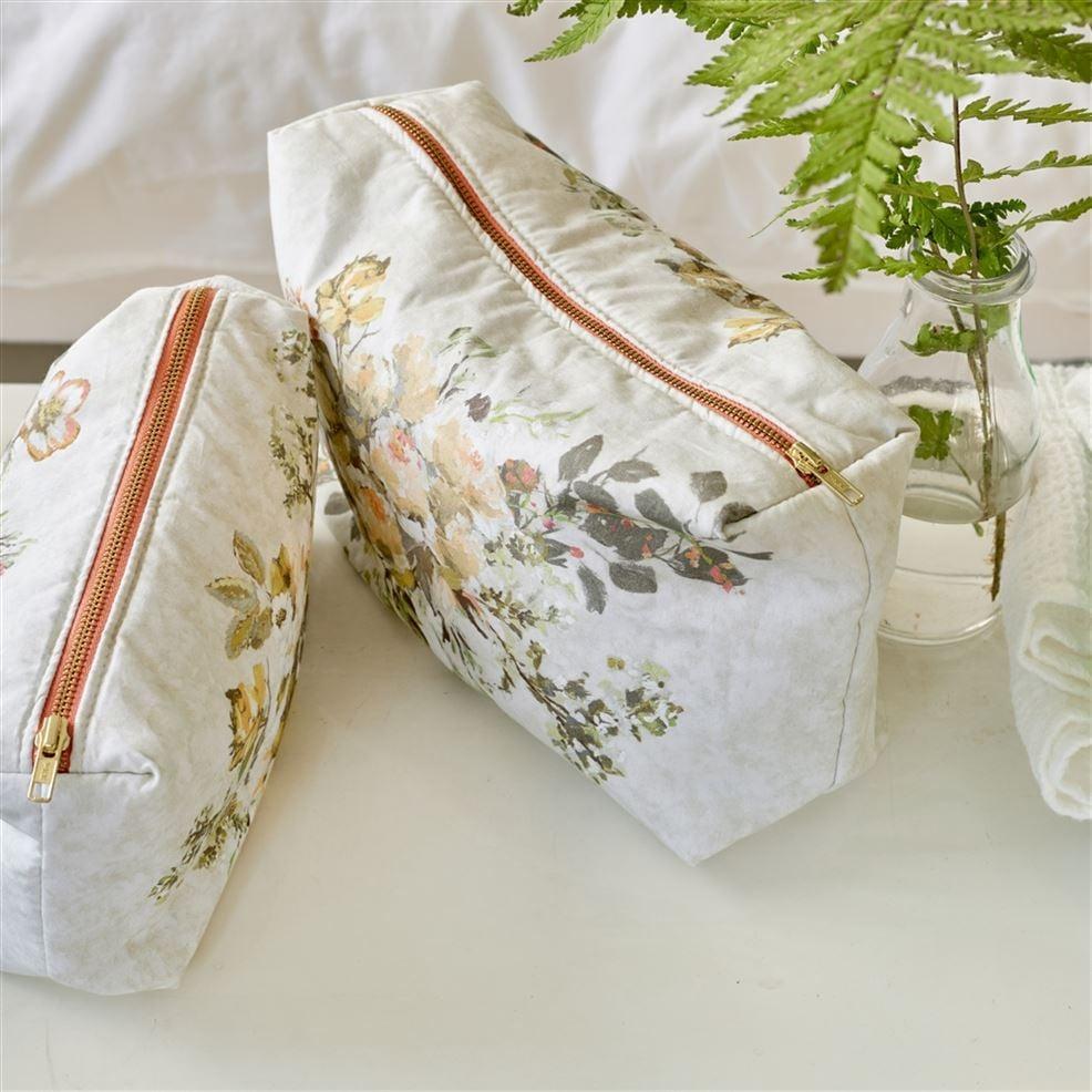 Designers Guild Margaretta Sepia Medium Toiletry Bag
