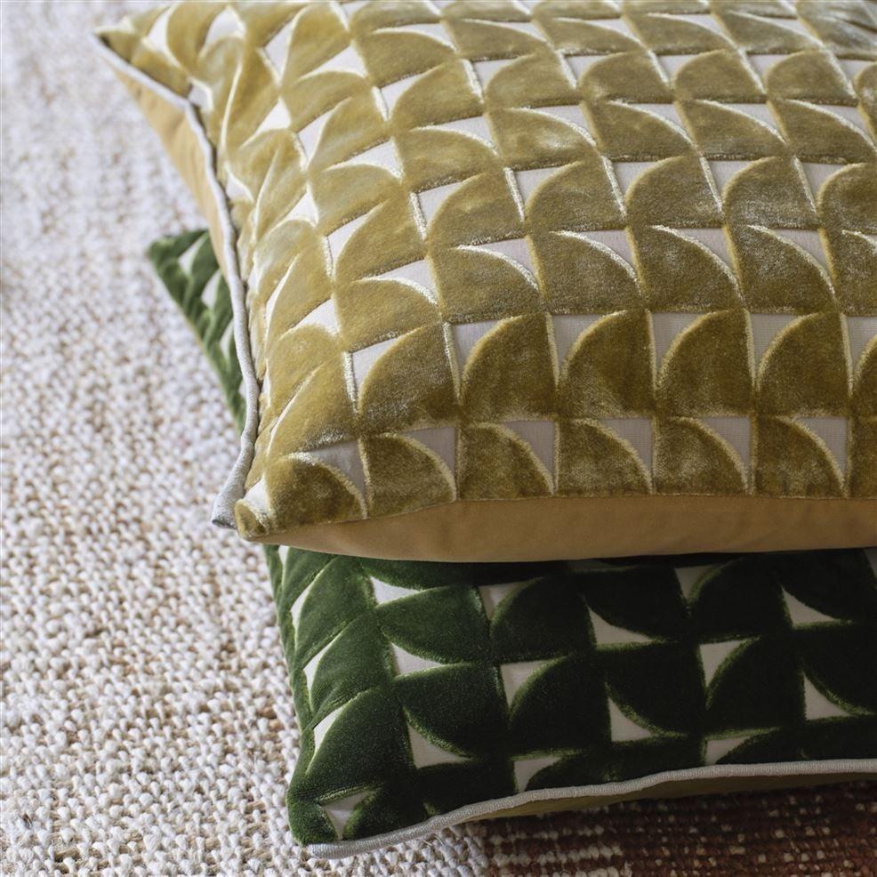 Designers Guild Marquise Fern Velvet Decorative Pillow