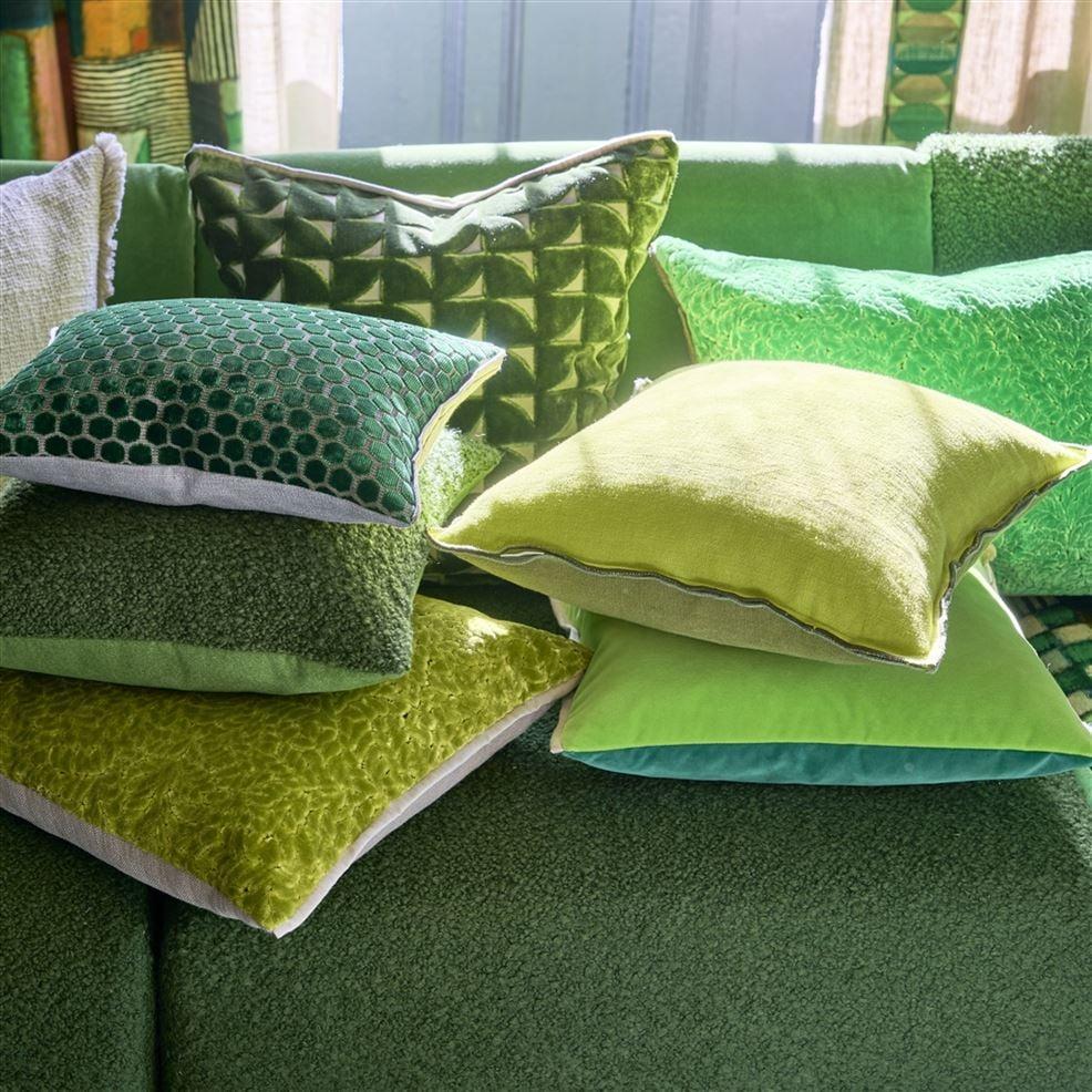 Designers Guild Marquise Fern Velvet Decorative Pillow