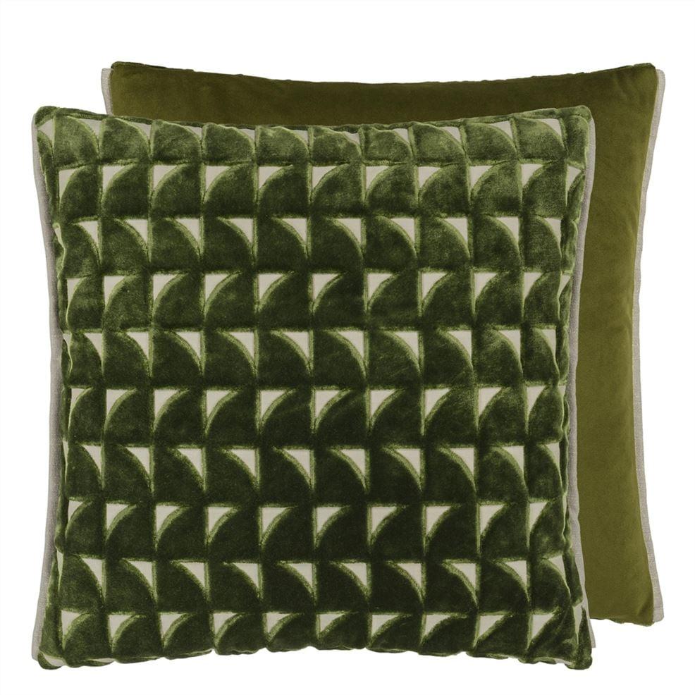 designers guild Marquise Fern Velvet Decorative Pillow