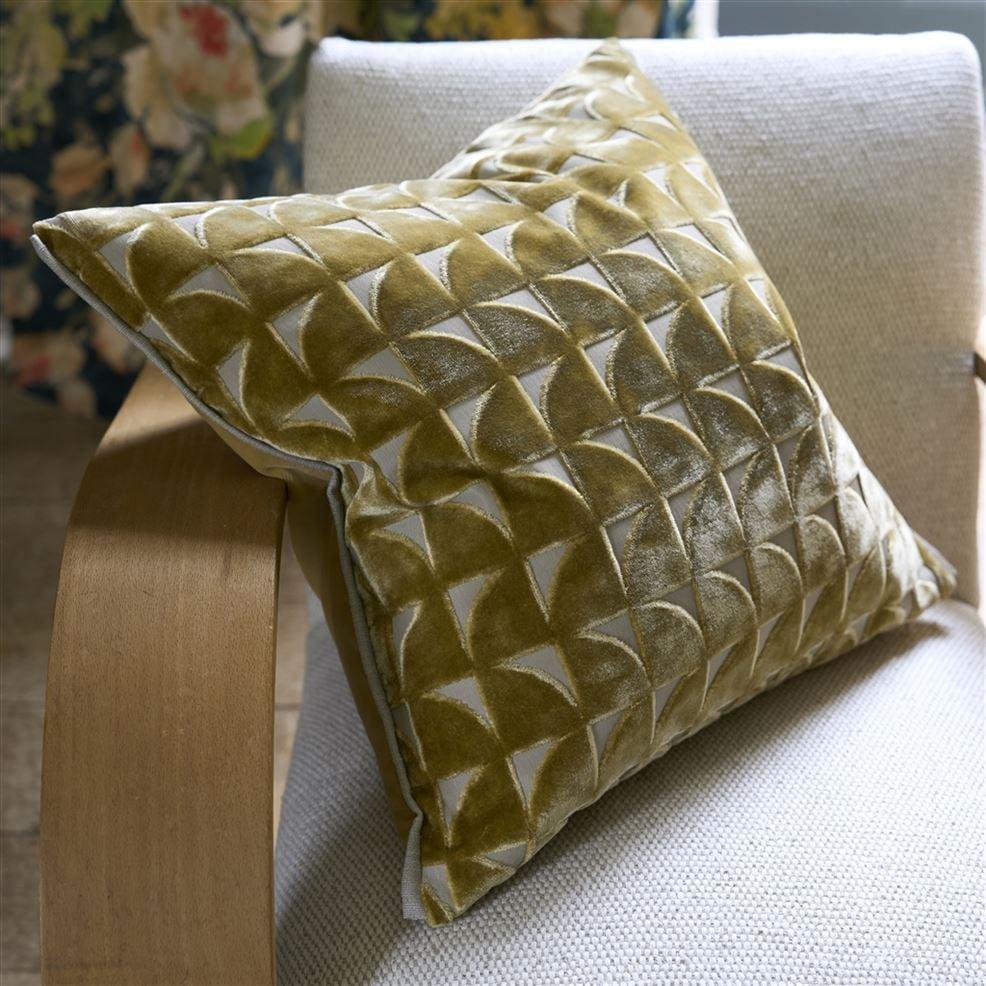 Designers Guild Marquise Hemp Velvet Decorative Pillow