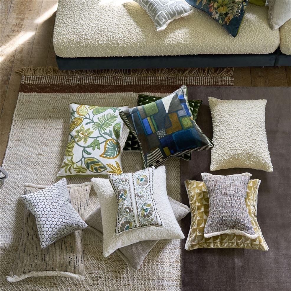 Designers Guild Marquise Hemp Velvet Decorative Pillow