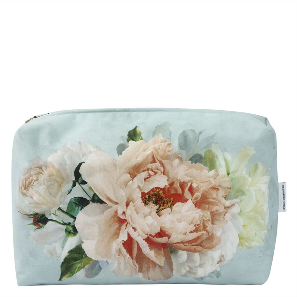 designers guild Peonia Grande Zinc Large Toiletry Bag