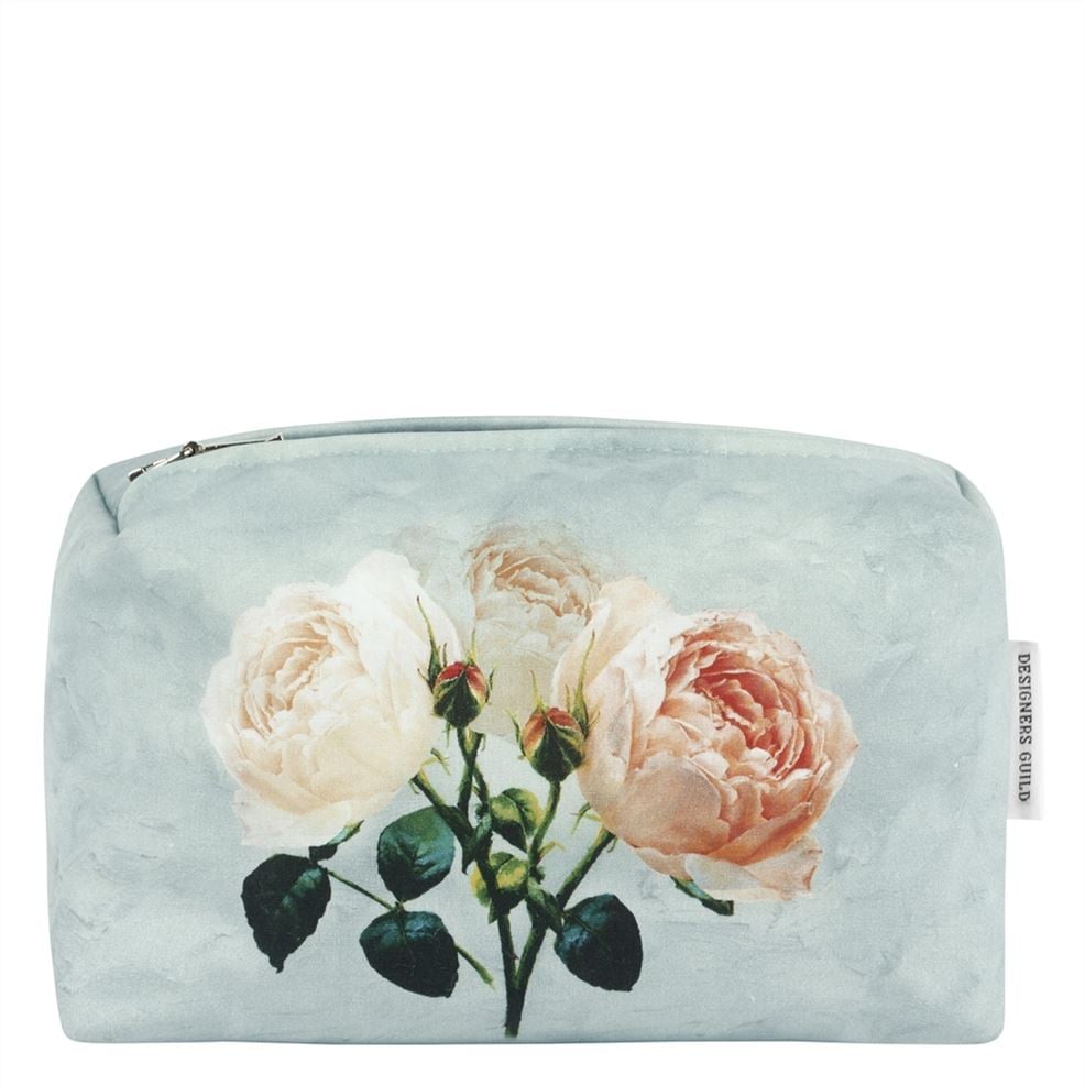 designers guild Peonia Grande Zinc Small Toiletry Bag