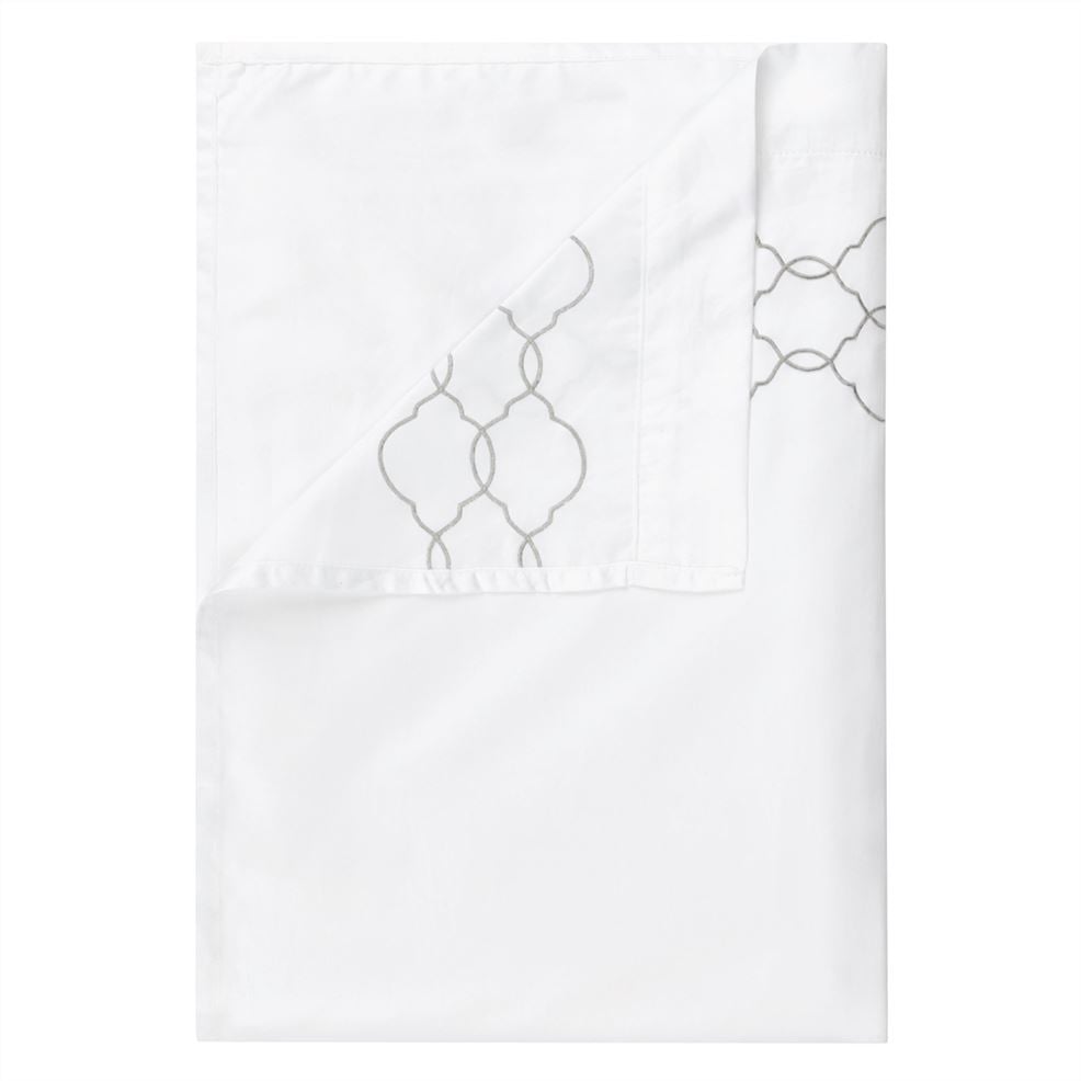 Designers Guild Rabeschi Alabaster Embroidered Sheets & Pillowcases