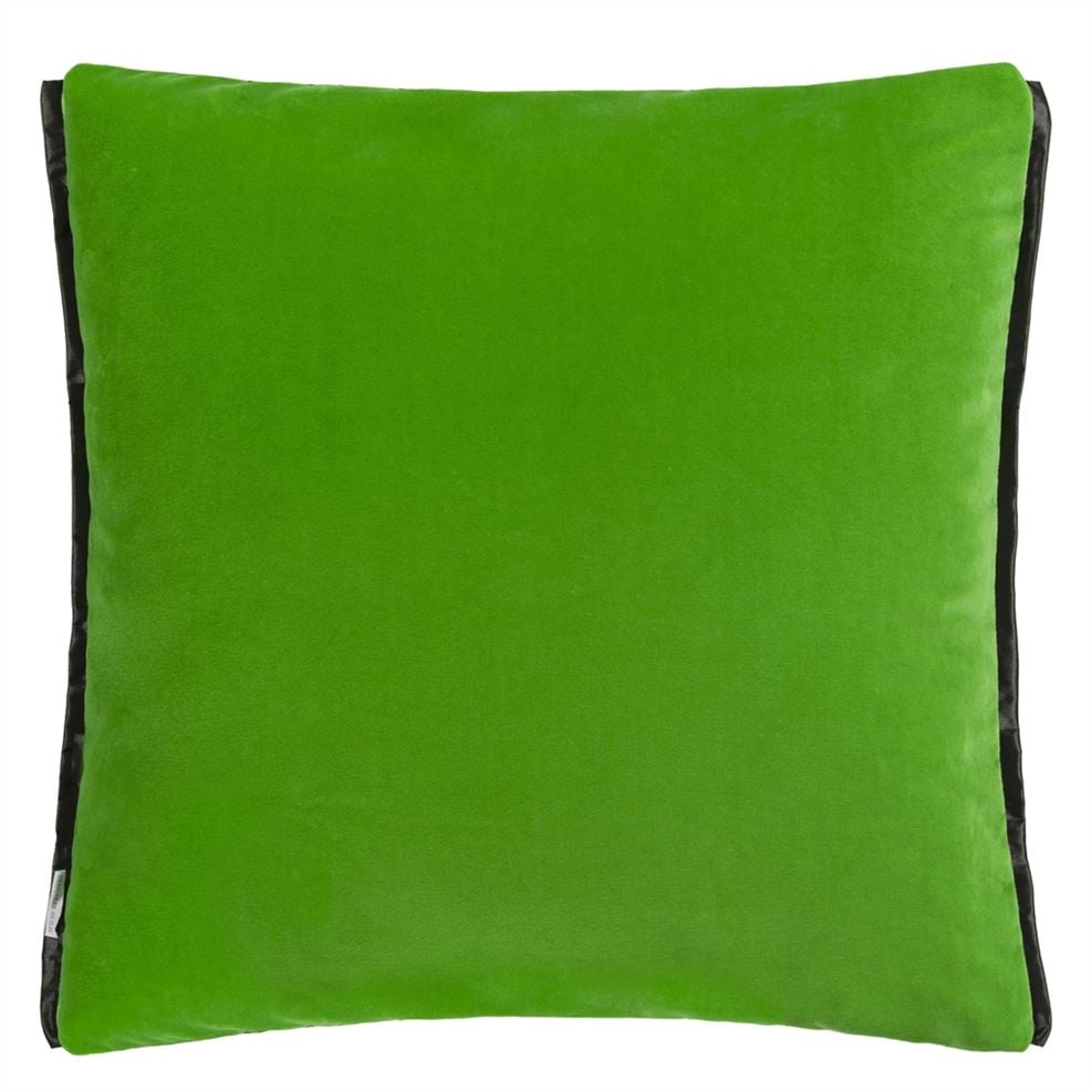 Designers Guild Raku Patchwork Emerald Velvet Decorative Pillow