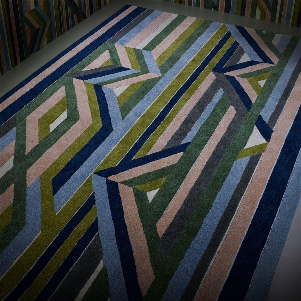 Designers Guild Reflets Sur Le Rhone Vert Riziere Rug