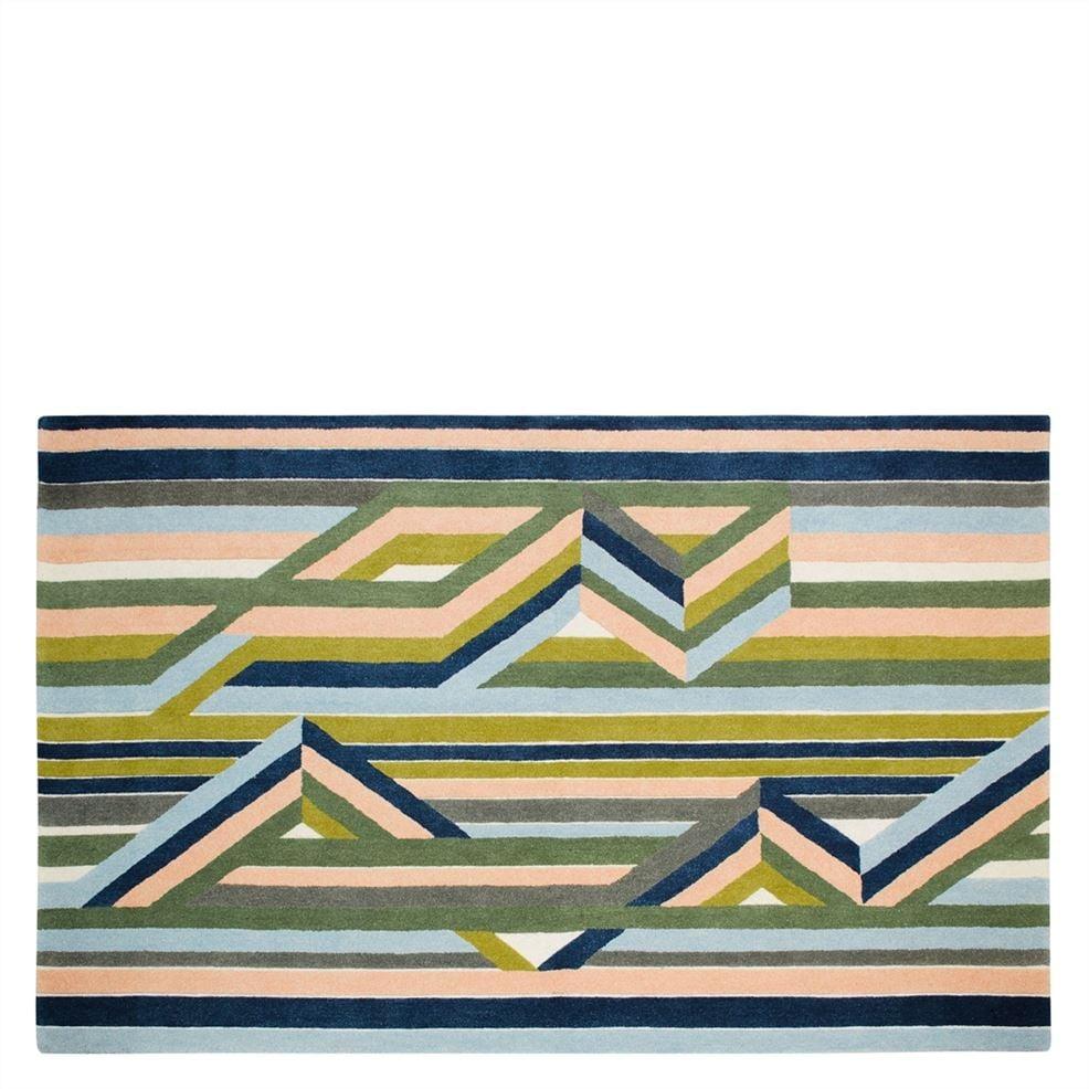 designers guild Reflets Sur Le Rhone Vert Riziere Rug
