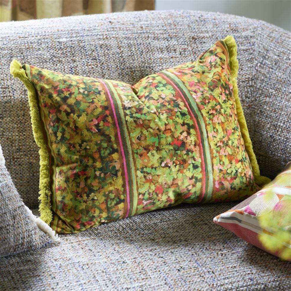 Designers Guild Sanzai Persimmon Velvet Decorative Pillow | Designers Guild