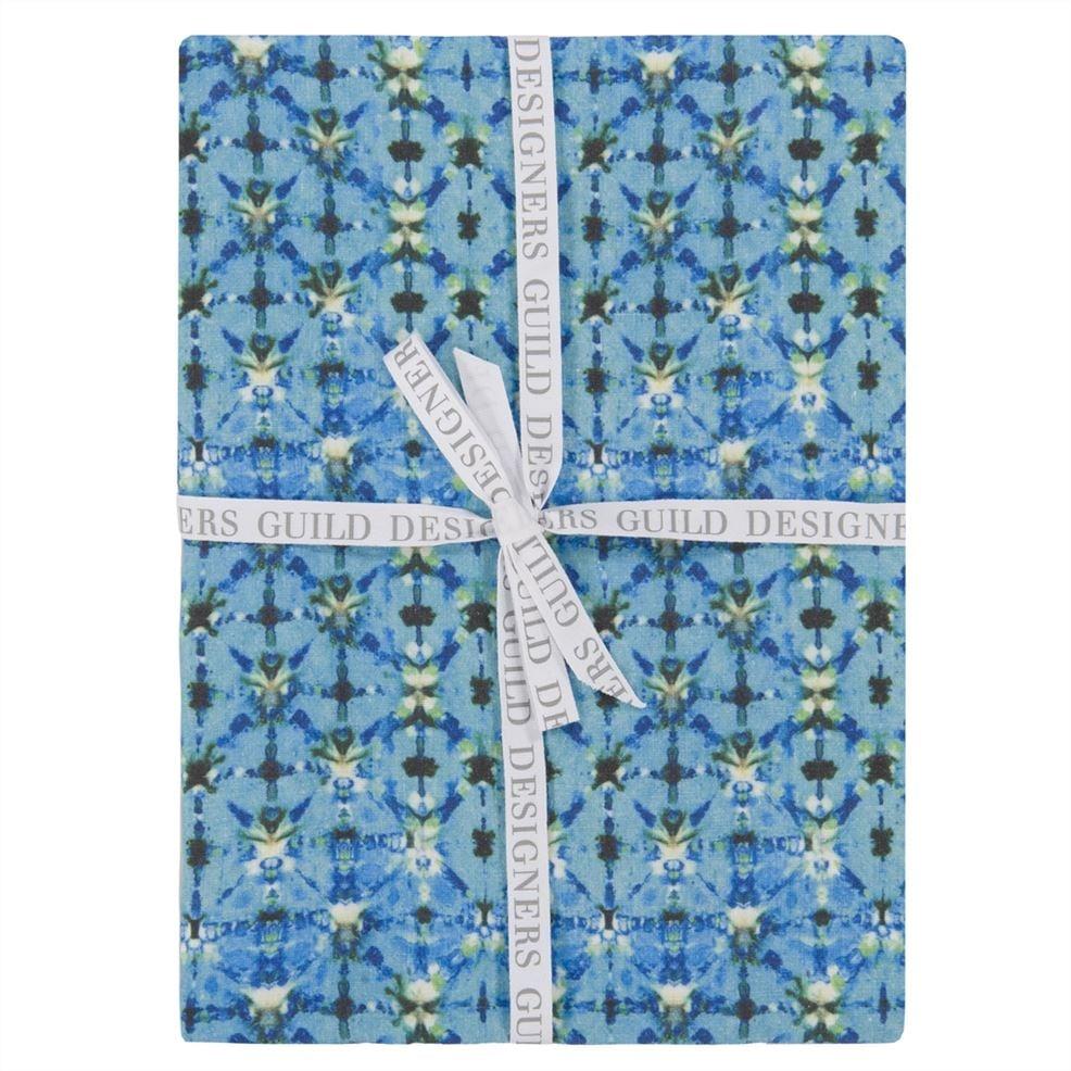 Designers Guild Shibori Cobalt Linen Runner Placemats & Napkins