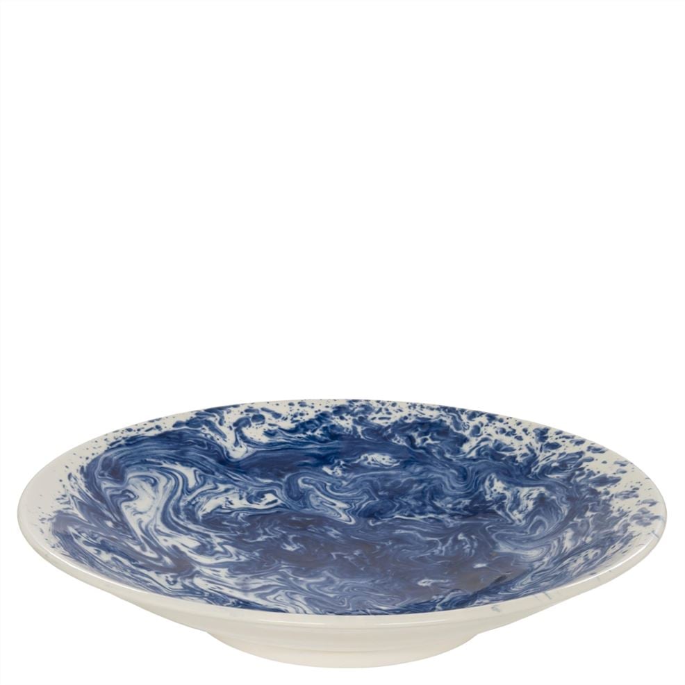 designers guild Slick & Sleet Indigo Large Serving Bowl