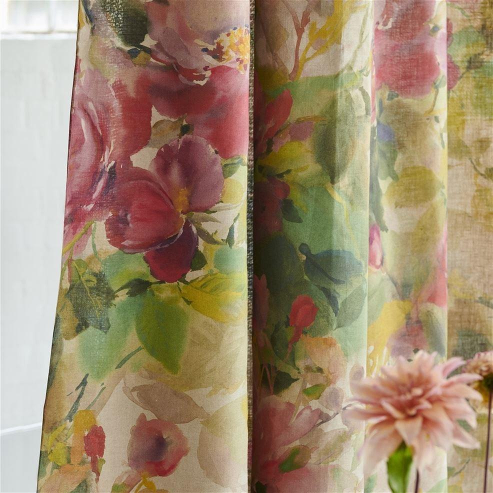 Designers Guild Thelma's Garden Fuchsia Shower Curtain