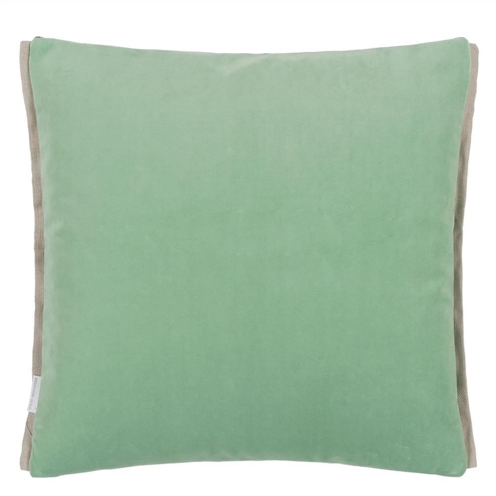 Designers Guild Varese Cadet & Pale Jade Velvet Decorative Pillow