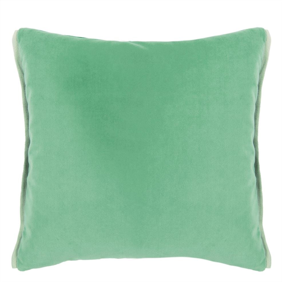 Designers Guild Varese Cadet & Pale Jade Velvet Decorative Pillow