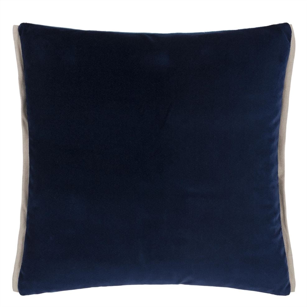 Designers Guild Varese Denim & Teal Velvet Decorative Pillow