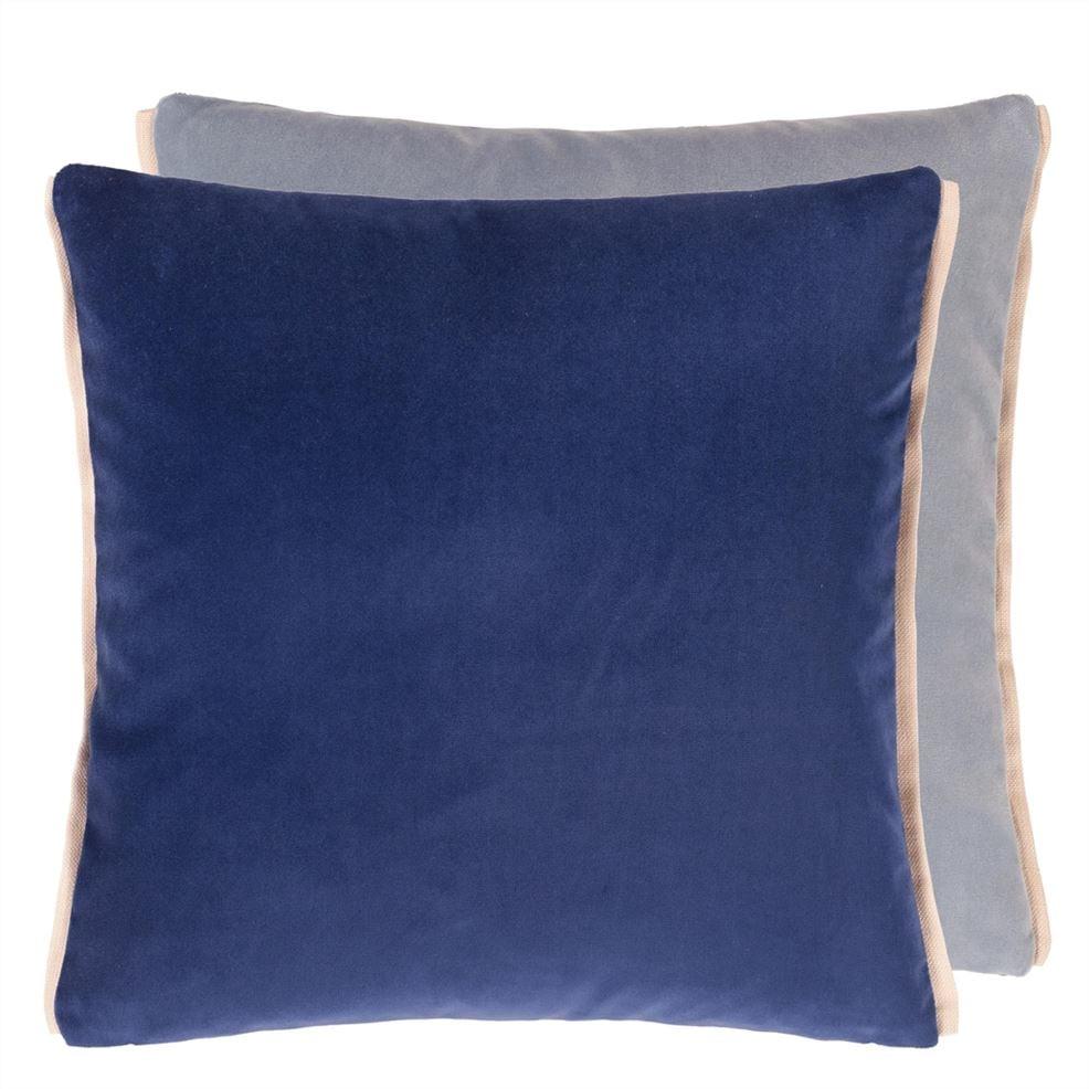 designers guild Varese Indigo Smoke Decorative Pillow