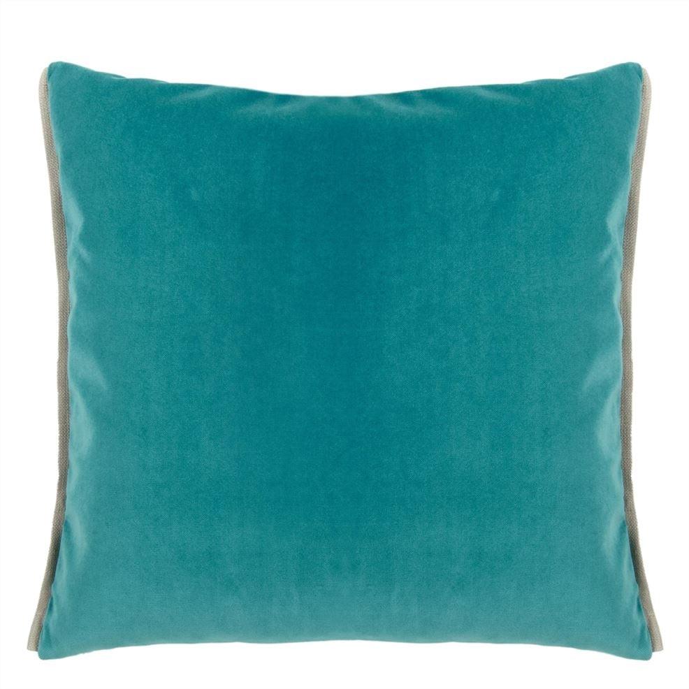 Designers Guild Varese Ocean & Duck Egg Velvet Decorative Pillow