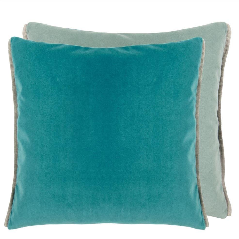 designers guild Varese Ocean & Duck Egg Velvet Decorative Pillow
