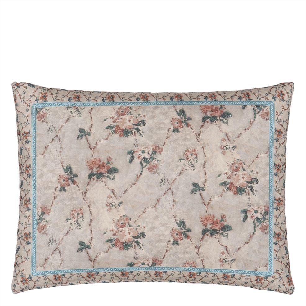 Designers Guild Vintage Floral Linen Decorative Pillow