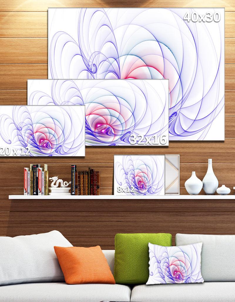 Designq 3D Blue Surreal Illustration - Abstract Wall Art Canvas