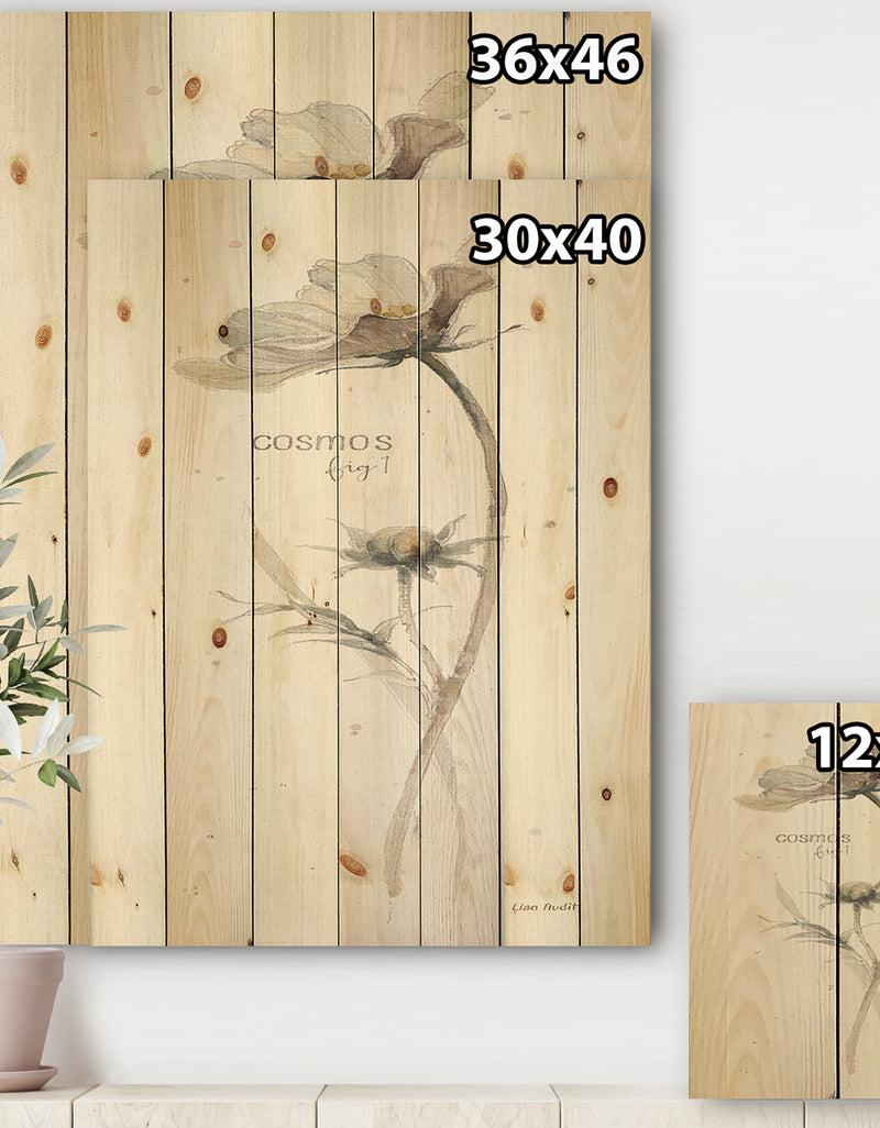 Designq A Country Weekend VII No Border - Traditional Print On Natural Pine Wood
