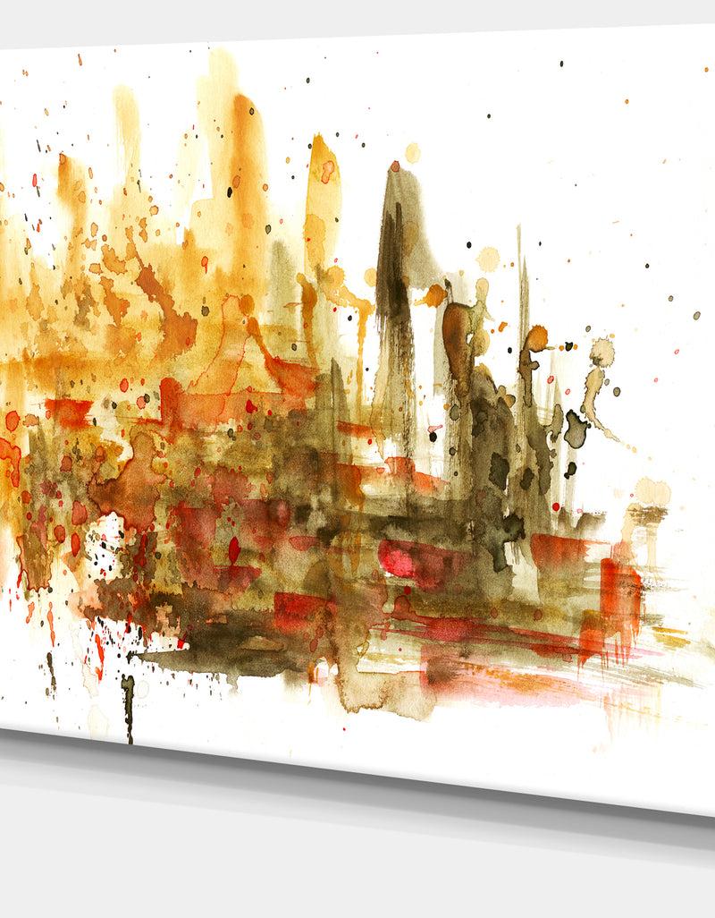 Designq Abstract Composition Art - Abstract Canvas Art Print