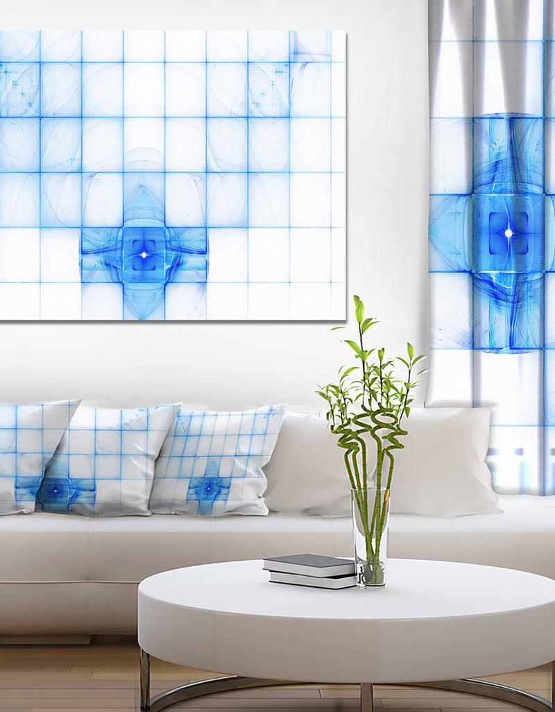 designq Bat Outline on Radar Screen - Abstract Wall Art on Canvas