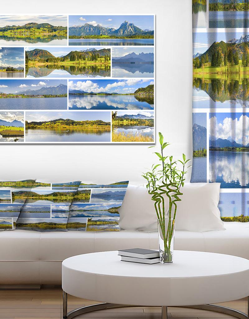 designq Bavaria Panorama - Landscapes photography on wrapped Canvas