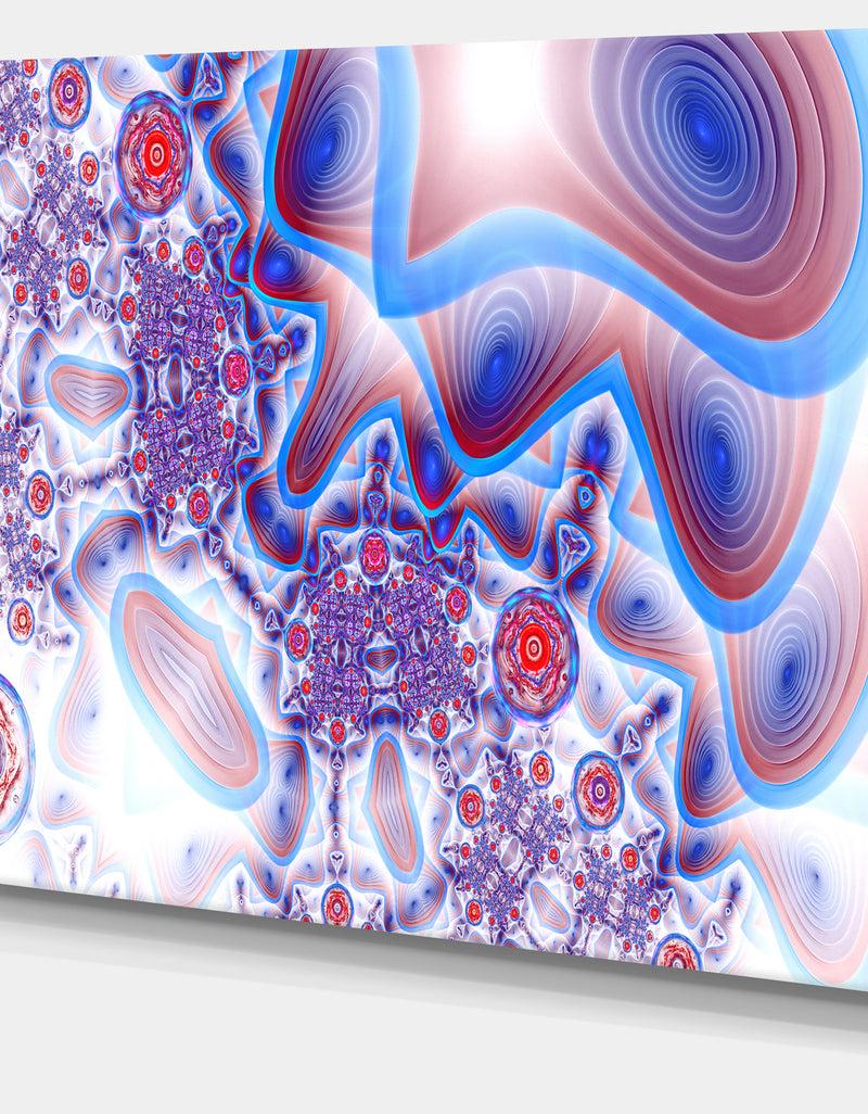 Designq Beautiful Extraterrestrial Life Cells - Extra Large Floral Canvas Art Print