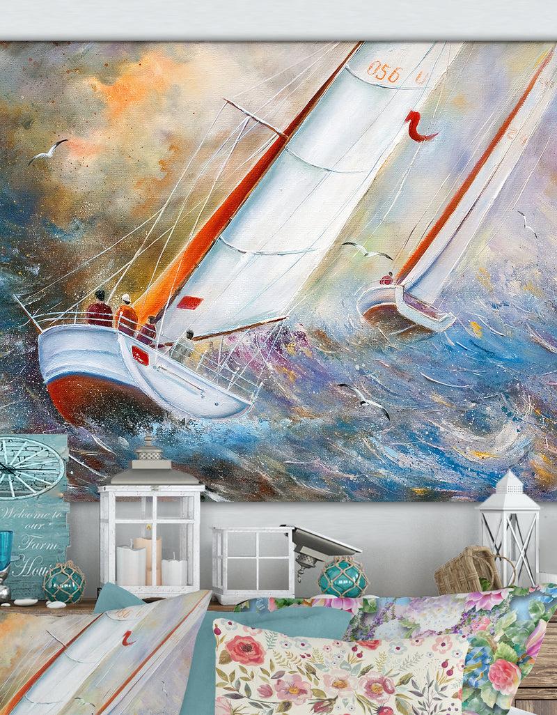 designq Birches in autumn wood - Cottage Canvas Wall Art designq Birches in autumn wood - Cottage Canvas Wall Art