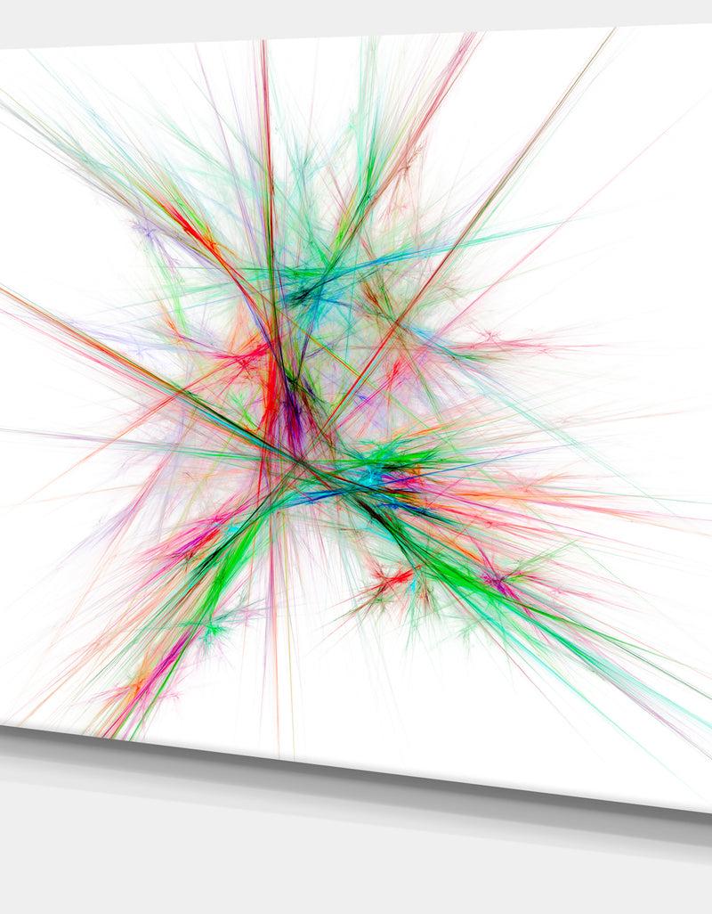 Designq Blue Red Spectrum Of Light - Extra Large Abstract Canvas Art Print