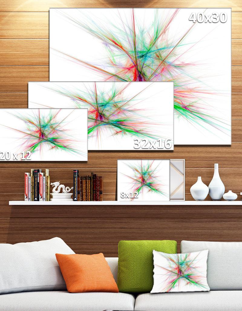 Designq Blue Red Spectrum Of Light - Extra Large Abstract Canvas Art Print