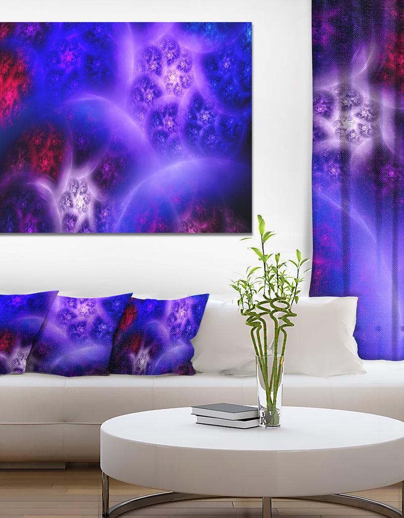 designq Bright Blue Magic Stormy Sky - Extra Large Abstract Canvas Art Print