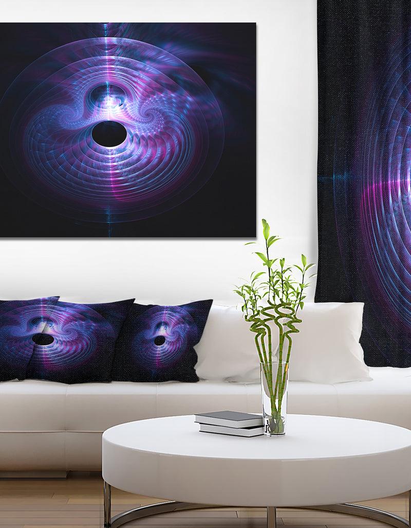 designq Bright Blue Magical Lights - Extra Large Abstract Canvas Art Print