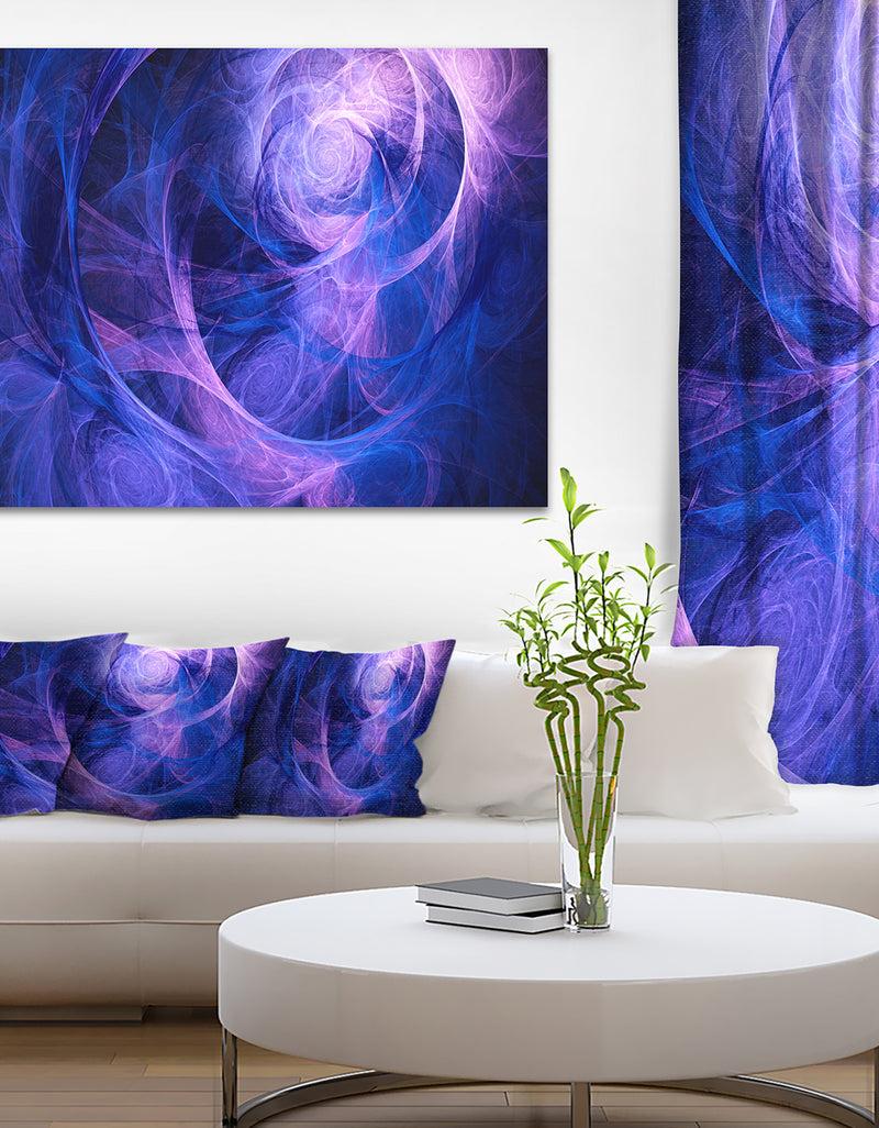 designq Bright Blue Stormy Sky - Abstract Digital Art Canvas Print