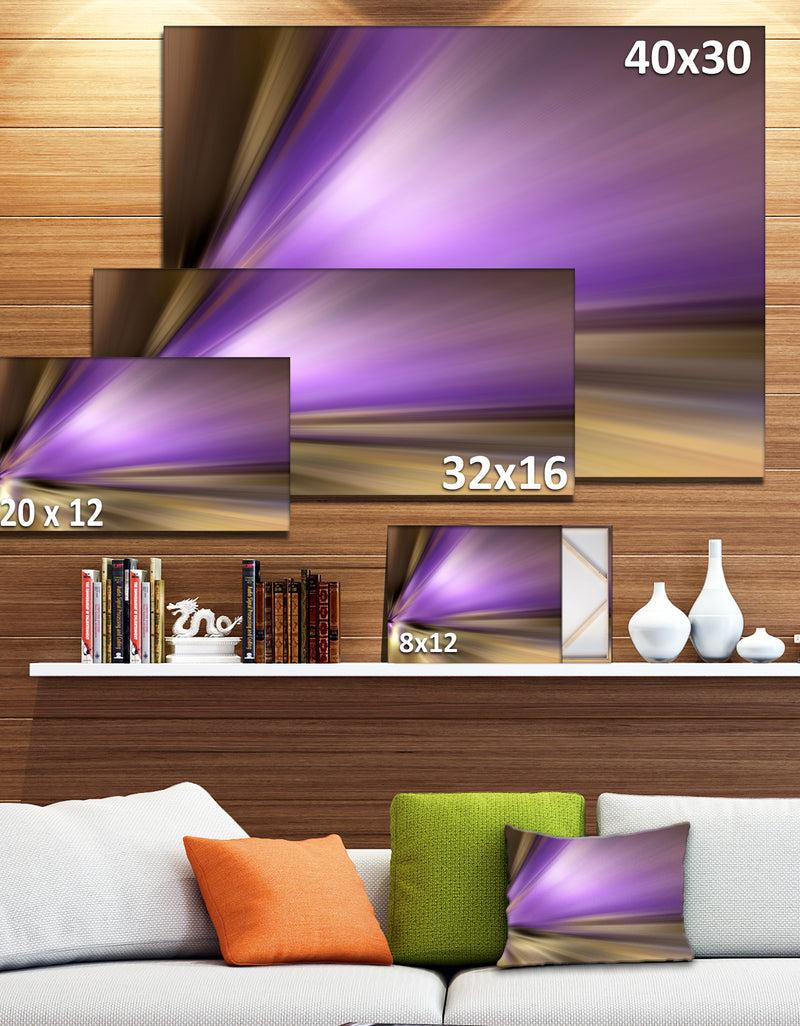 Designq Bright Purple Shade Upward - Abstract Digital Canvas Print