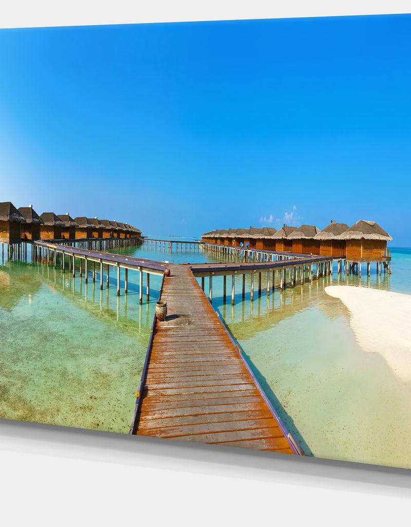 Designq Bungalows In Maldives Island - Landscape Photo Canvas Print