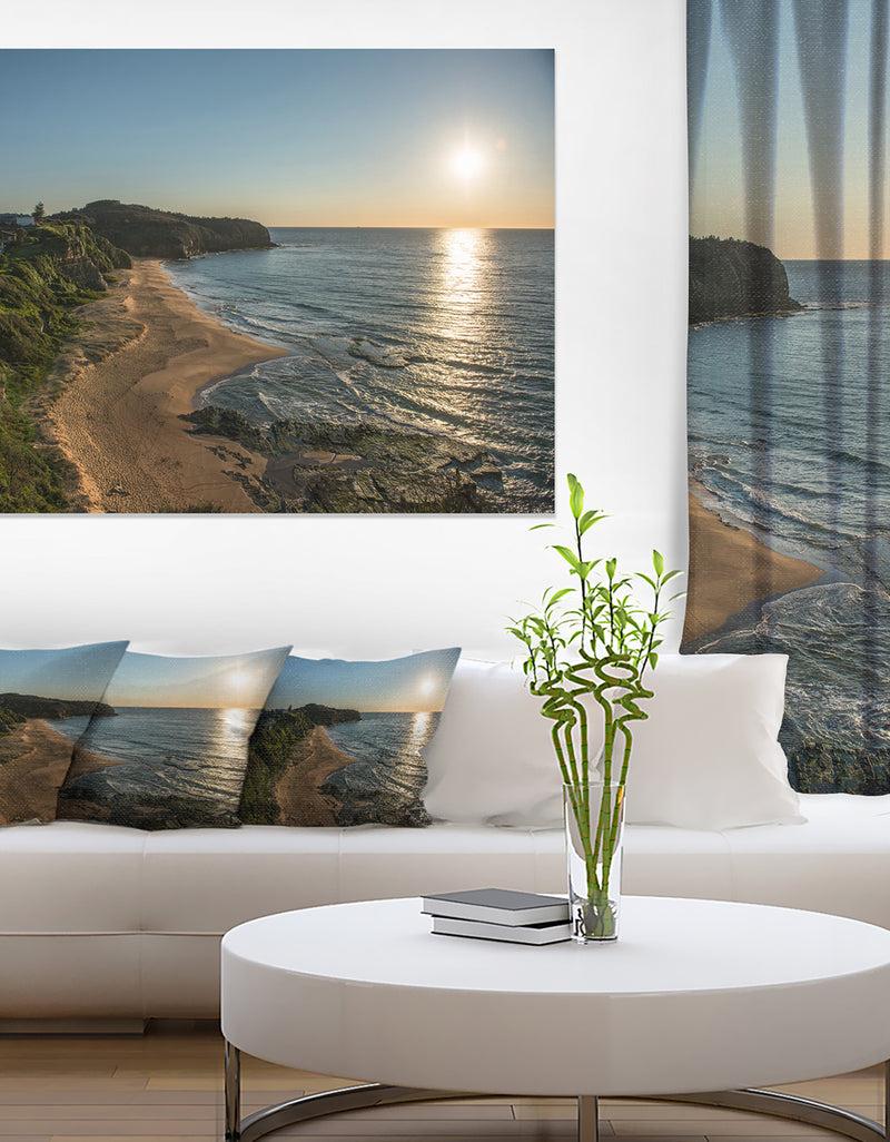 designq Clam Sea Waters at Sydney beach - Large Seashore Canvas Print