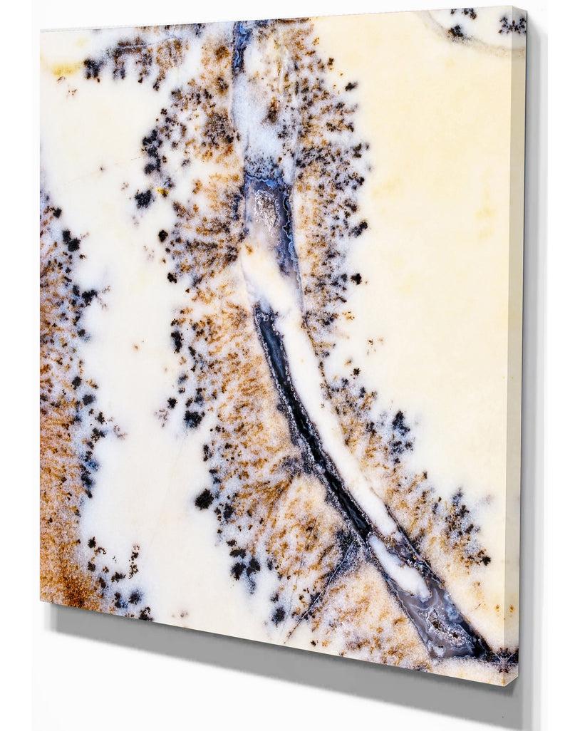 Designq Close Up On Moss Agate - Stone Photographic On Wrapped Canvas