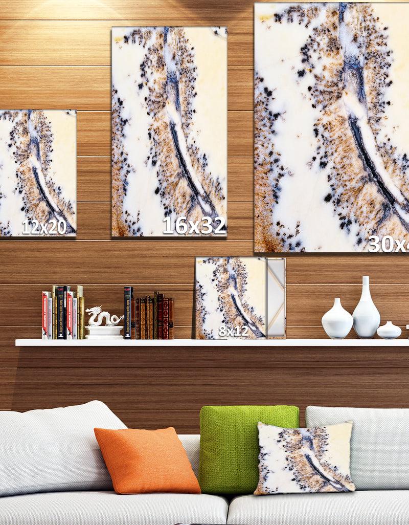 Designq Close Up On Moss Agate - Stone Photographic On Wrapped Canvas