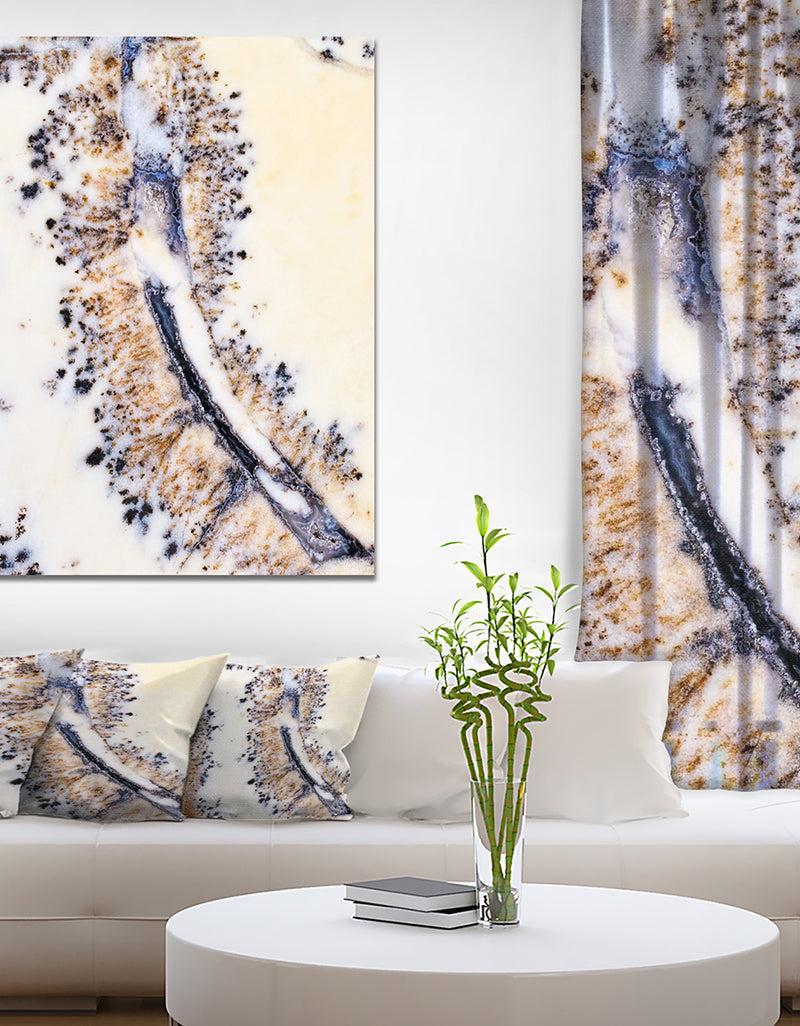 designq Close up on Moss Agate - Stone Photographic on Wrapped Canvas