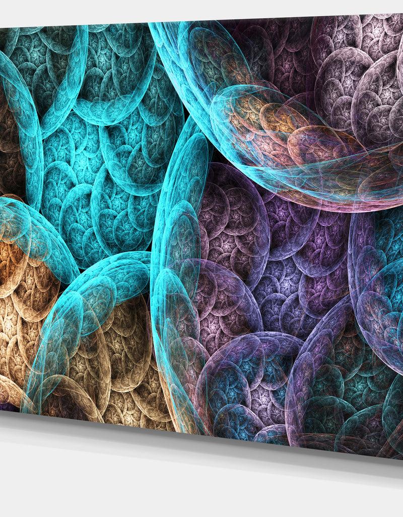 Designq Colorful Dramatic Clouds - Extra Large Abstract Canvas Art Print